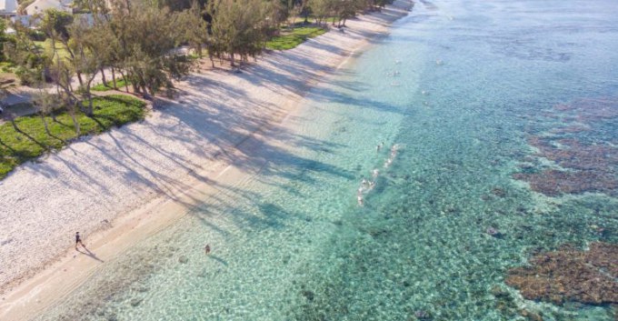 Plage de l'Hermitage, lagon