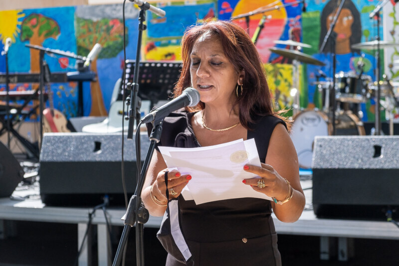Concert des élèves et du groupe Ziskakan à l’école Les Combavas à la Plaine
