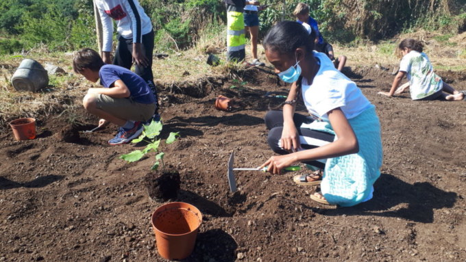 Plantation de l'école Marcel-LAURET