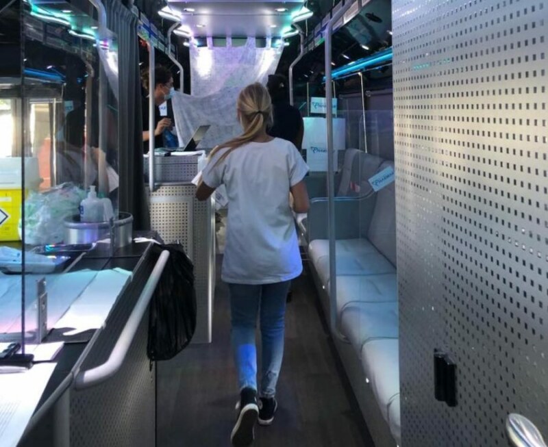 Covid-19 : Vaccinobus Run Market à Savanna