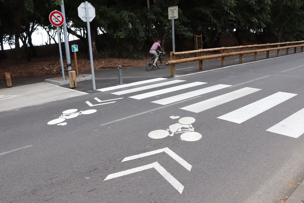 Des Gouzous sur les pistes cyclables de Saint-Paul