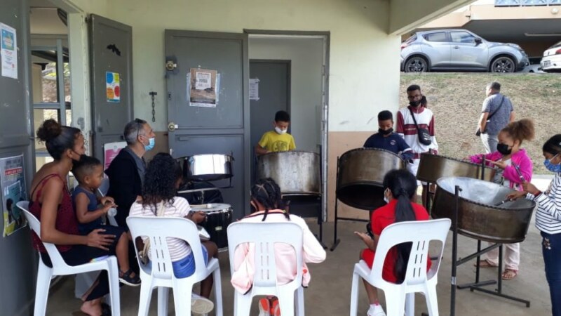 Avant-première du festival OPUS POCUS : le STEEL PAN dans les quartiers de Saint-Paul au CASE Cerisier à Fleurimont