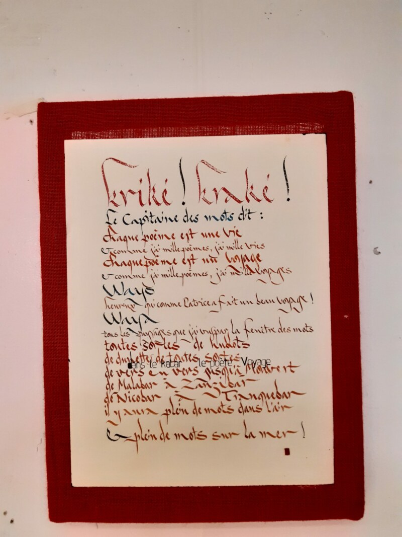 le vernissage de l'exposition de Nadia AKHOUN à la médiathèque Leconte-de-Lisle