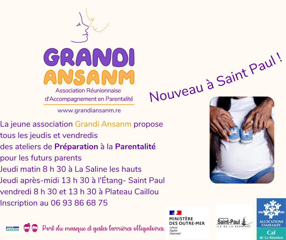 Des ateliers de préparation à la parentalité avec l’association Grandi Ansanm