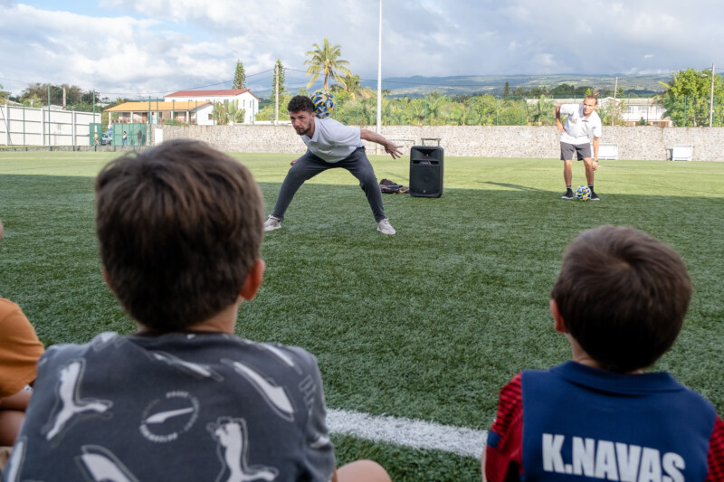 Deux champion du monde de freestyle foot à Saint-Paul
