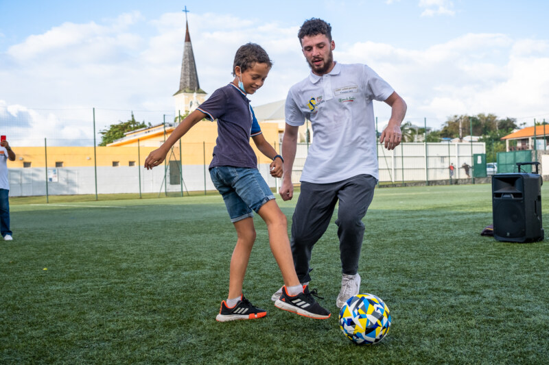 Deux champion du monde de freestyle foot à Saint-Paul