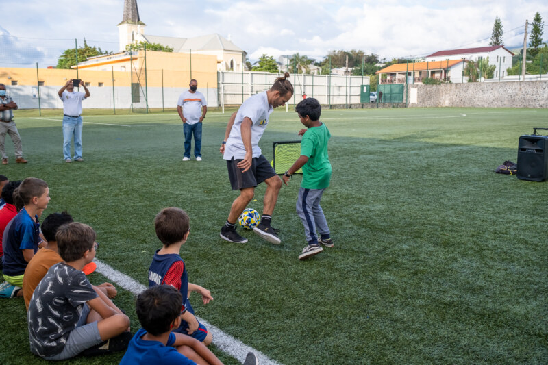 Deux champion du monde de freestyle foot à Saint-Paul