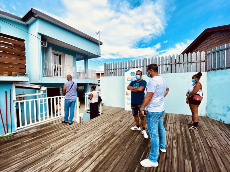 Ouverture du centre de dépistage Covid-19 à la Saline