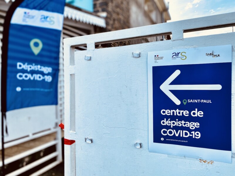 Ouverture du centre de dépistage Covid-19 à la Saline