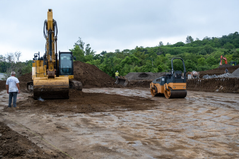 Chantier : engins, L’extension du cimetière du Guillaume lancée !