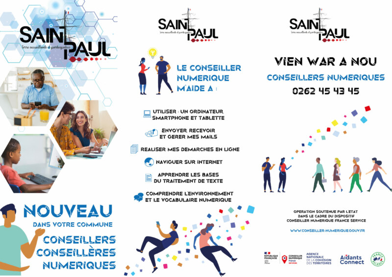 Affiche d’information sur les rôles des Conseillers numériques