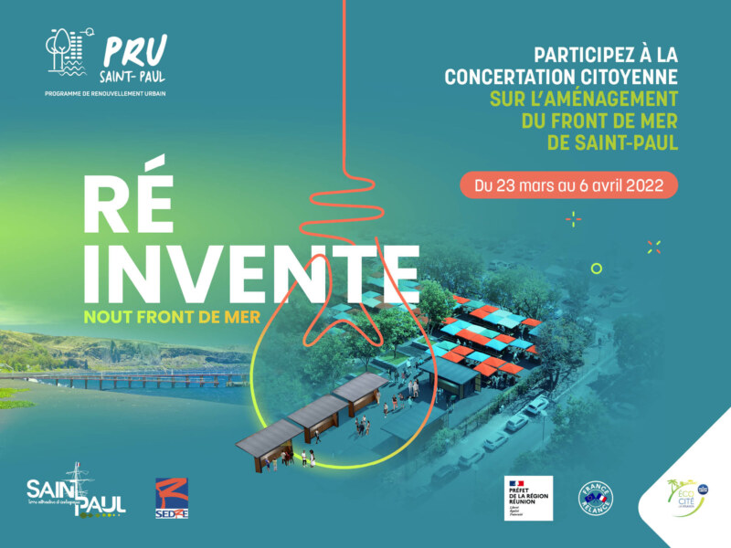 Affiche de la concertation citoyenne dans le cadre du Programme de Renouvellement Urbain