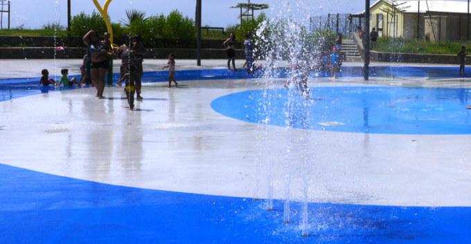 Jeux d'eau front de mer