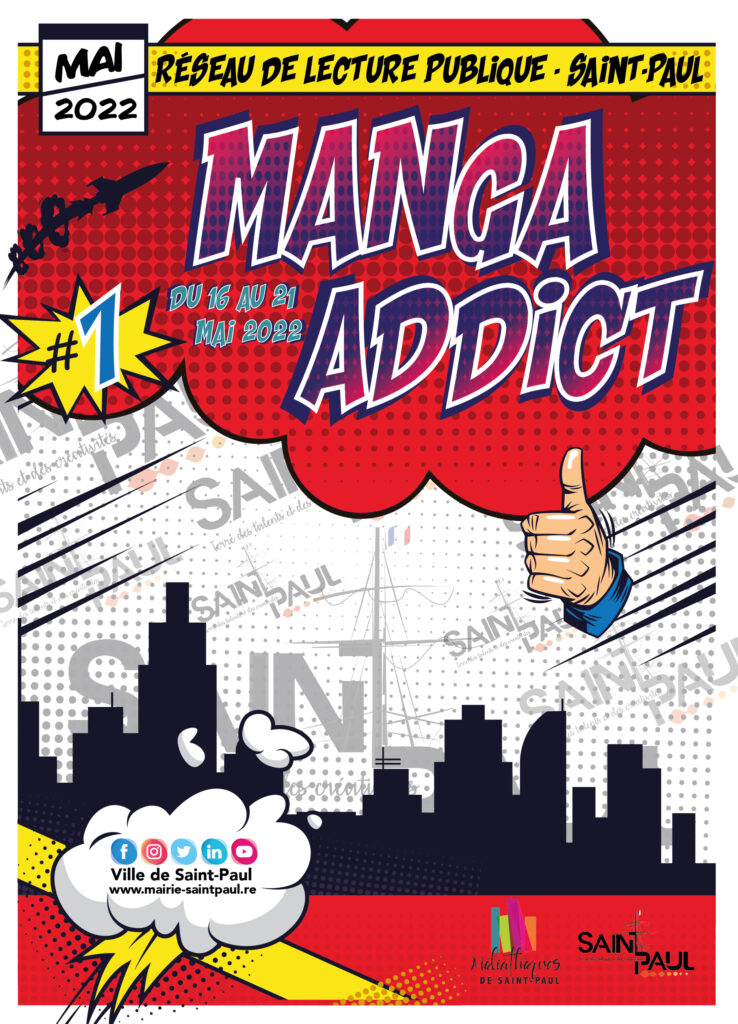 Manga Addict dans le réseau de lecture publique de Saint-Paul