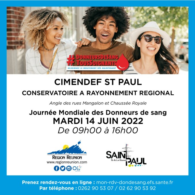 Saint-Paul accueille la Journée mondiale des donneurs de sang