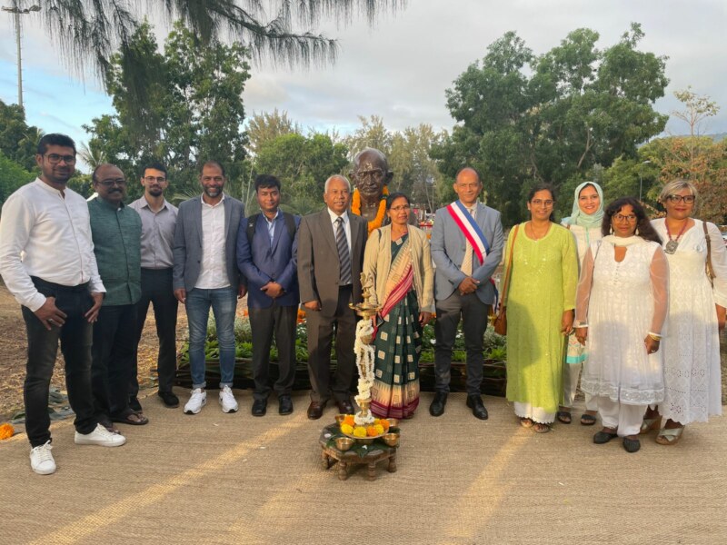 Saint-Paul inaugure le Jardin de Mathatma GANDHI