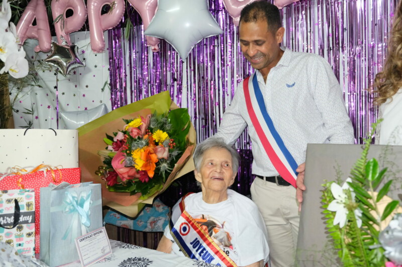 Marie-Bertha PAYET : nouvelle centenaire à Saint-Paul
