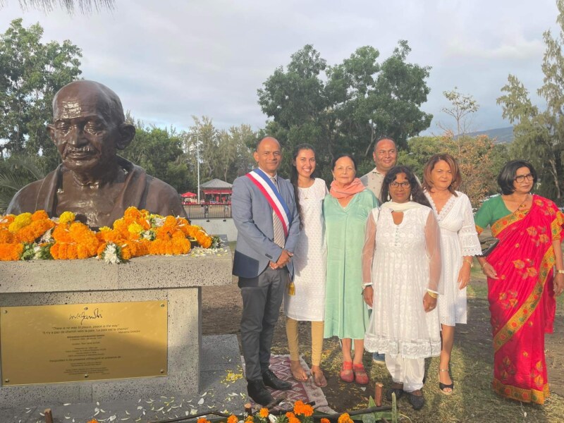 Saint-Paul inaugure le Jardin de Mathatma GANDHI