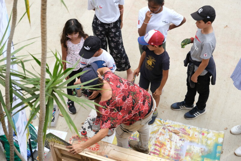 Les écoles de Saint-Paul engagées contre le harcèlement scolaire : le Banc de l'amitié à Sarda-GARRIGA
