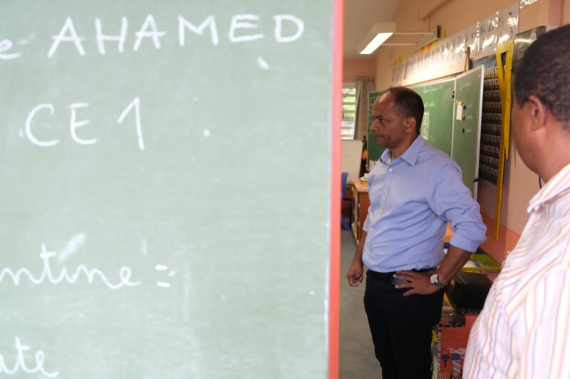 Rentrée de janvier 2023 : visite à école élémentaire de Barrage et de l’école primaire Marcel-LAURET