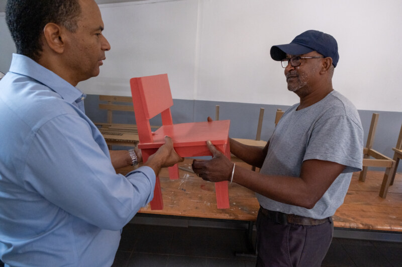 Visite des Ateliers Chantiers d'Insertion : Visite de l'ACI asociation 3i ancienne école de Ravine Daniel La Saline