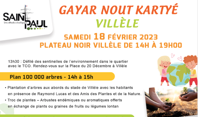 Saint-Paul accueille l’évènement Gayar nout kartyé ce samedi 18 février 2023 au Plateau noir de Villèle.