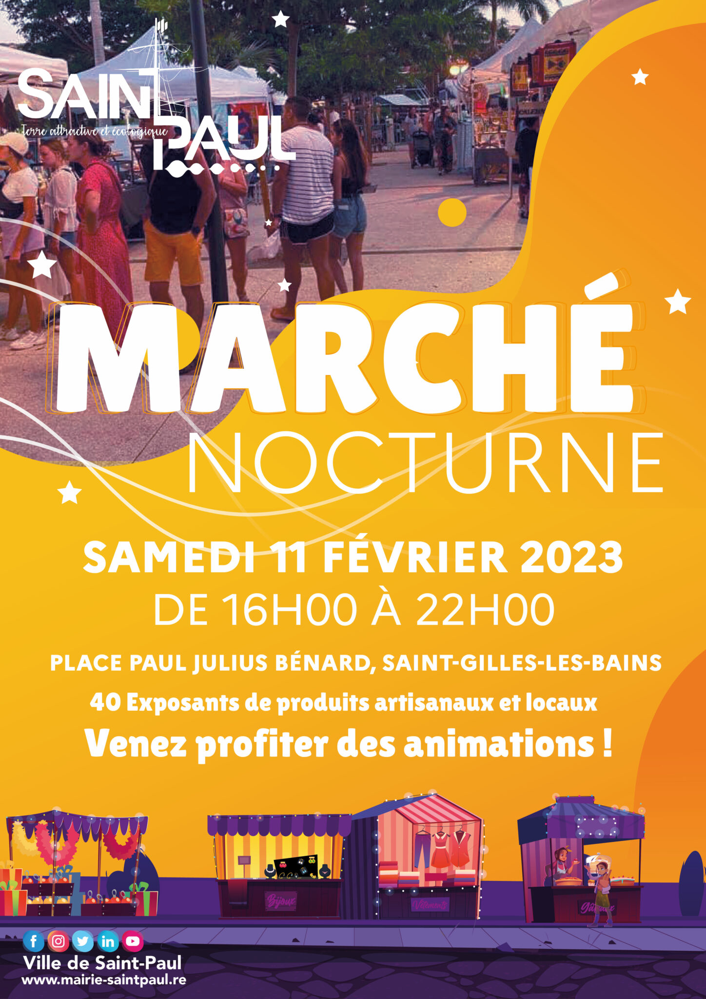 Le marché nocturne de SaintGilleslesBains revient le 11 février