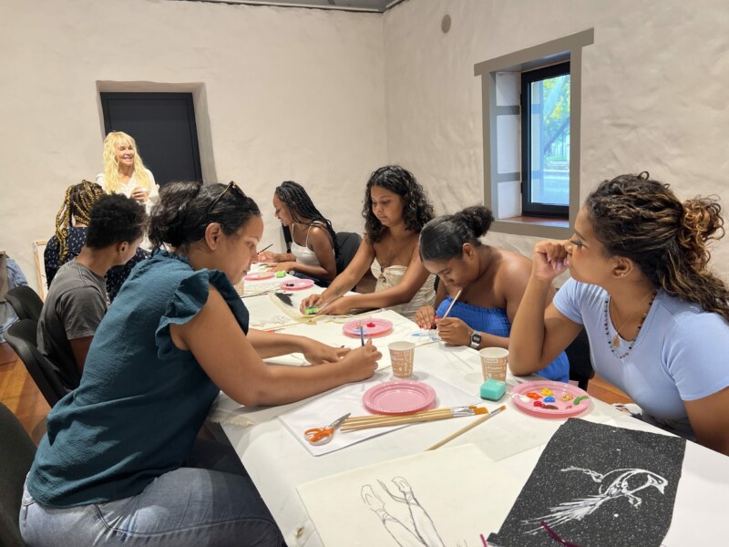 photo atelier peinture - sudel fuma