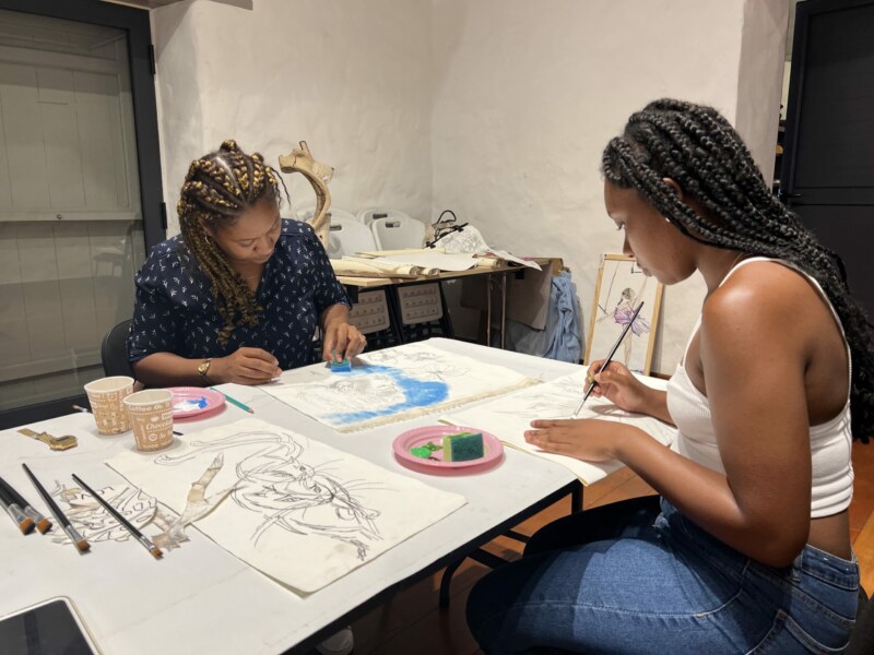 photo atelier peinture - sudel fuma