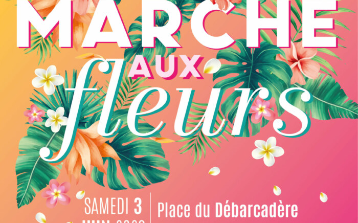 Le marché aux fleurs organisé sur la Place du Débarcadère