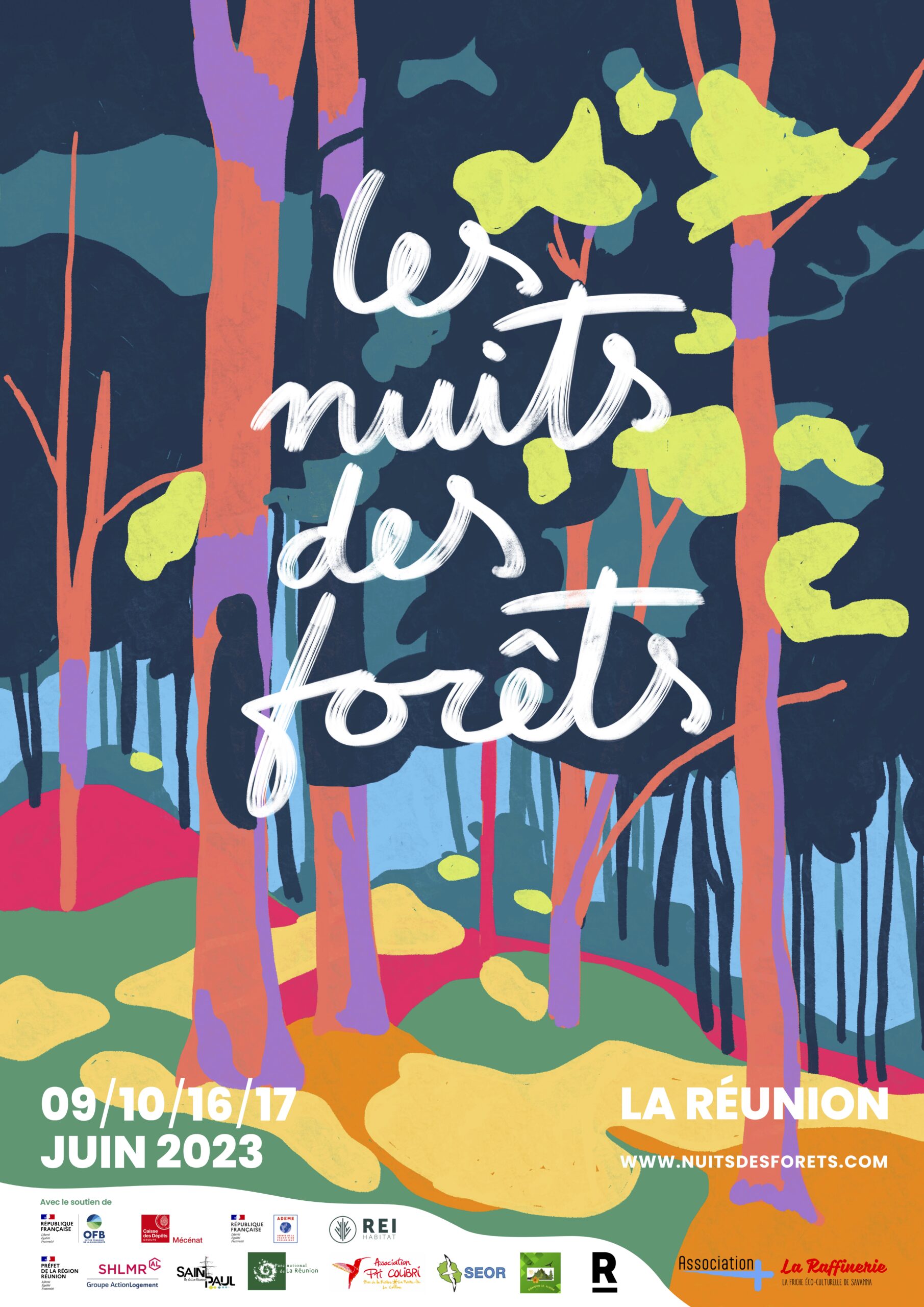 La quartier édition des Nuits des Forêts se déroulera pour la première fois à La Réunion du 9 au 18 juin 2023. Ce festival d’envergure nationale et grand public se tiendra également sur le territoire de Saint-Paul. Une balade silencieuse à l’écoute du vivant aura ainsi lieu le vendredi 9 juin 2023 pour découvrir la forêt du Maïdo avec 4 départs (17h30, 18 heures, 1!h30 et 19h30).