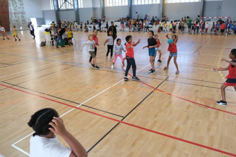 Un grand tournoi inter-écoles se déroule à l’enceinte sportive du lycée professionnel de Vue Belle. Un bel événement organisé ce jeudi 29 juin 2023. 300 marmay des écoles primaires et élémentaires du Mont Roquefeuil, de Villèle, de la Saline (Jean-ALBANY et Aliette-HORTENSE) viennent transpirer dans une belle ambiance.