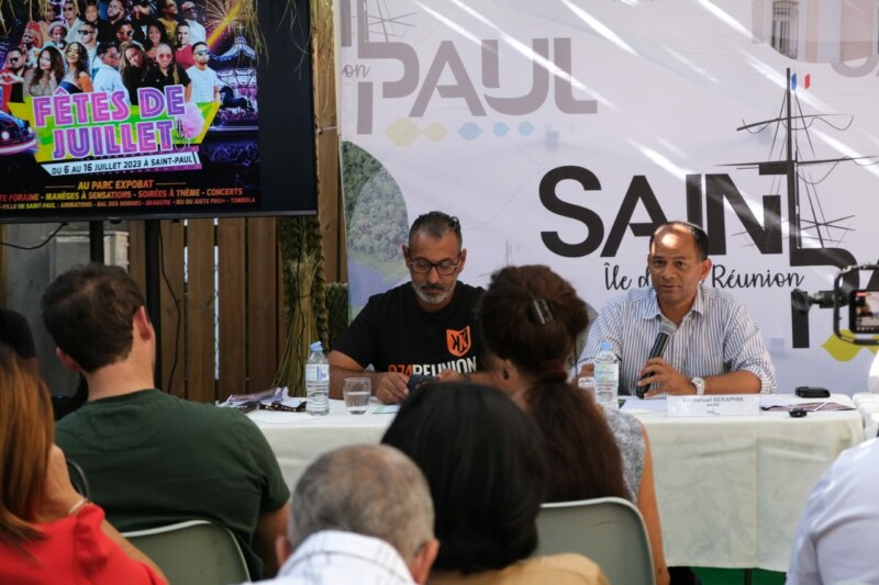 Conférence de presse de présentation des Fêtes de Juillet au marché couvert