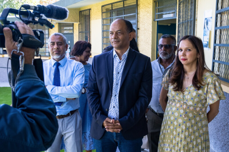 Présentation de la rentrée scolaire d'août 2023 à l'école Adèle-FERRAND de Plateau Caillou