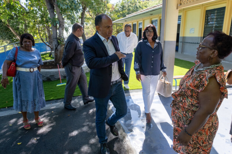 Présentation de la rentrée scolaire d'août 2023 à l'école Adèle-FERRAND de Plateau Caillou