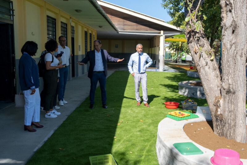 Présentation de la rentrée scolaire d'août 2023 à l'école Adèle-FERRAND de Plateau Caillou