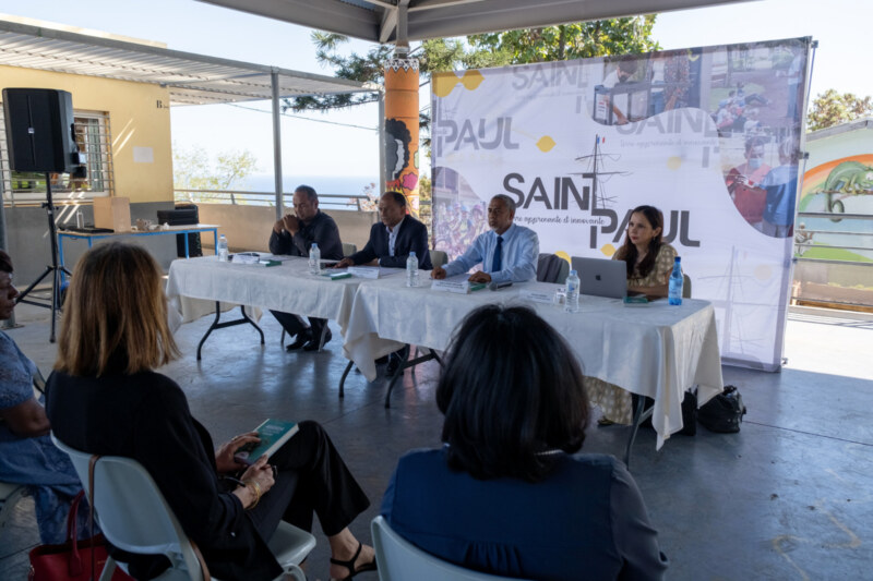 Présentation de la rentrée scolaire d'août 2023 à l'école Adèle-FERRAND de Plateau Caillou