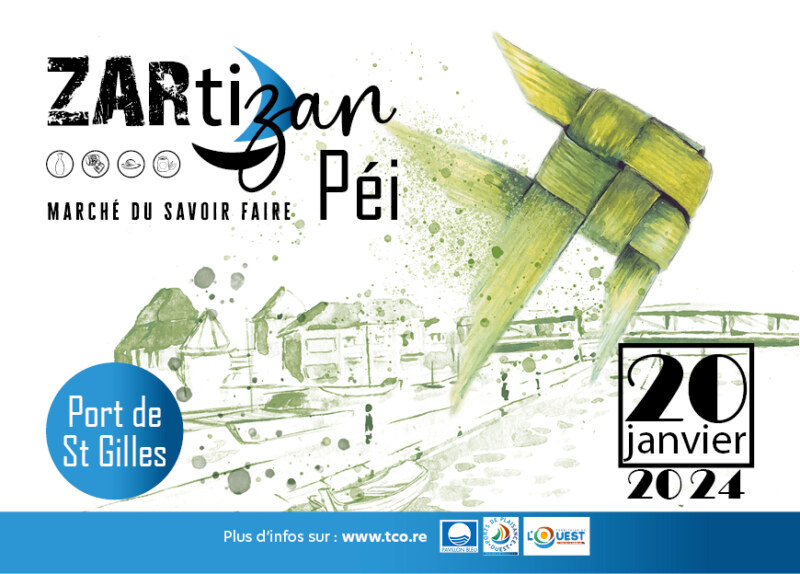 Vous aimez l’artisanat local ? Alors, rendez-vous le 20 janvier 2024 au port de plaisance de Saint-Gilles pour la 4ème édition de Zartizan Péi ! De 10h à 20h30, vous pourrez rencontrer plus de 30 artisans locaux qui exposeront leurs créations uniques. Bijoux, sculptures, peintures, objets de décoration, vêtements, accessoires… Il y en aura pour tous les goûts !