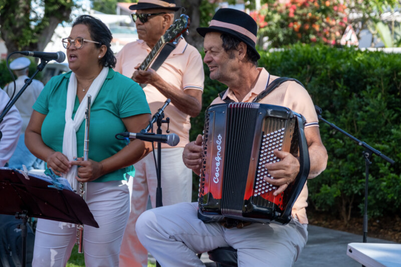 L'orchestre Bann' fanfaronèr à la cérémonie du 14 juillet 2024 à Saint-Paul