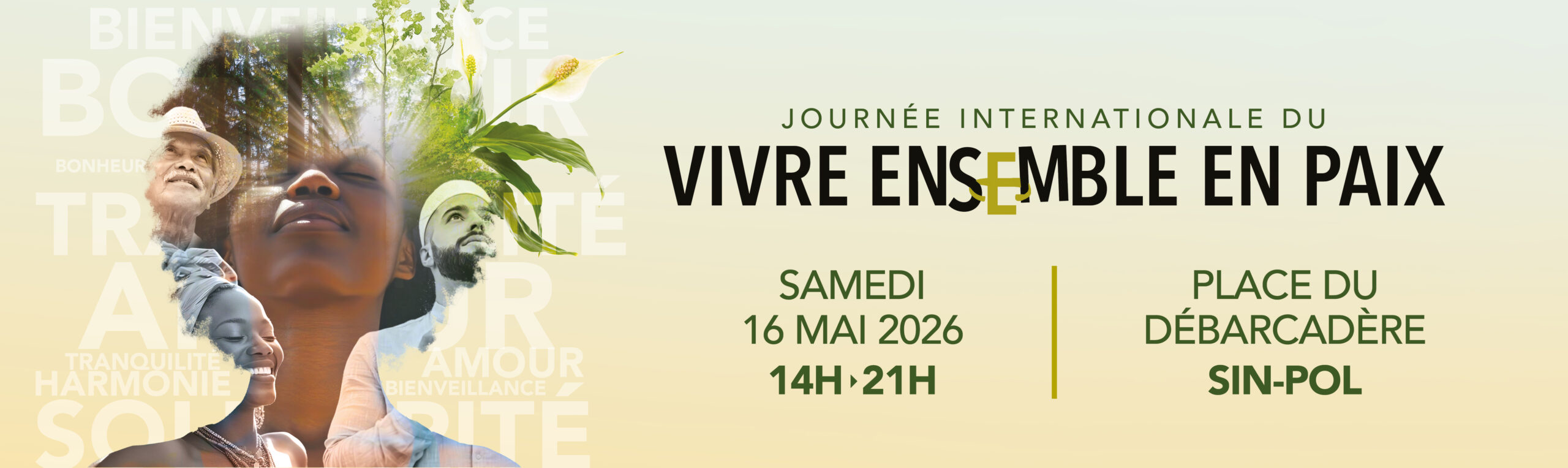 Visuel de la Journée Internationale du Vivre Ensemble en Paix