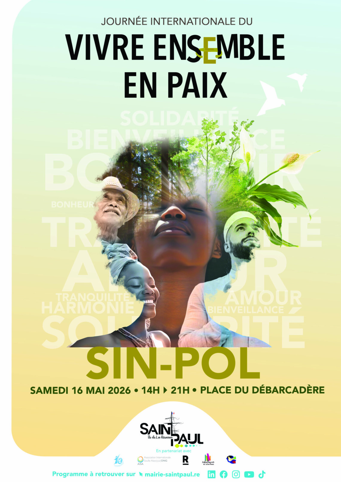 Affiche de la Journée internationale du vivre ensemble en paix