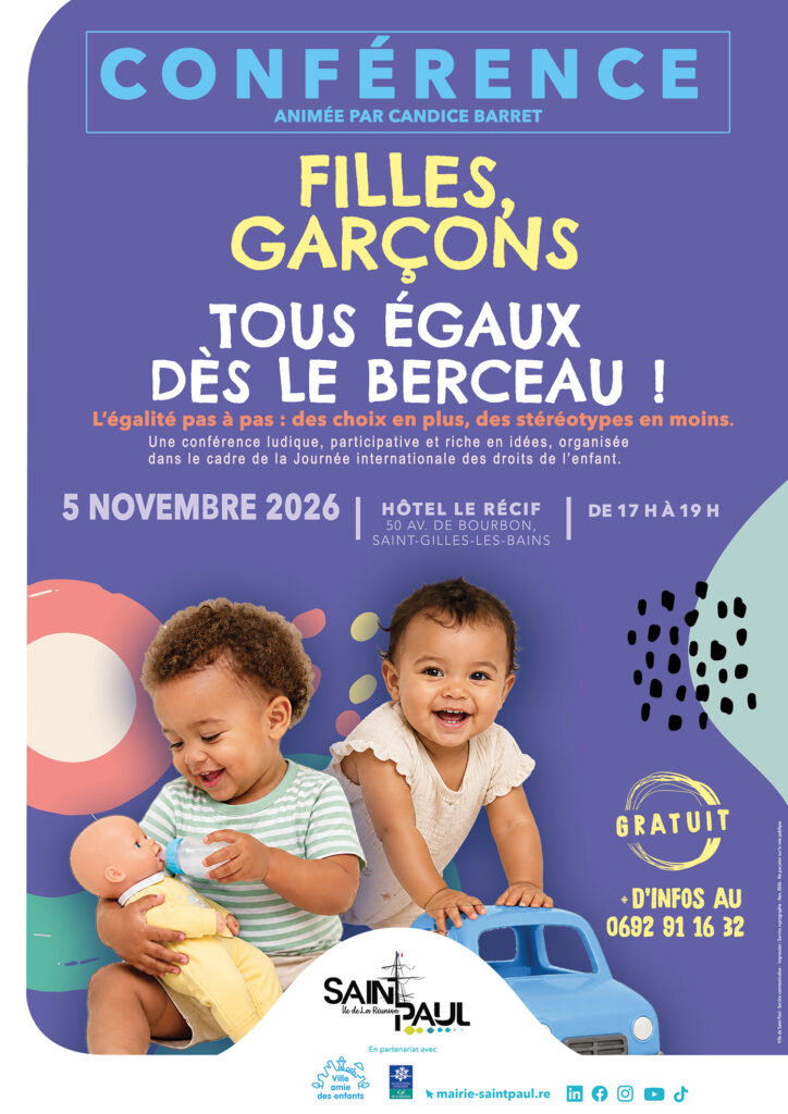 Conférence&nbsp;: Filles, garçons, tous égaux dès le berceau!